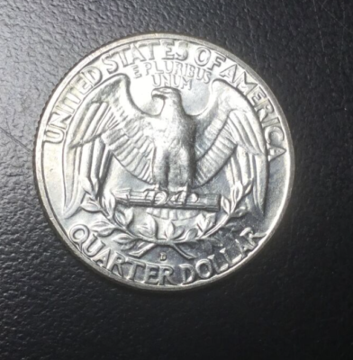 1961-D quarter RPM FS-501 repunched mint mark close-up showing double D impression with secondary punch shifted upper-right
