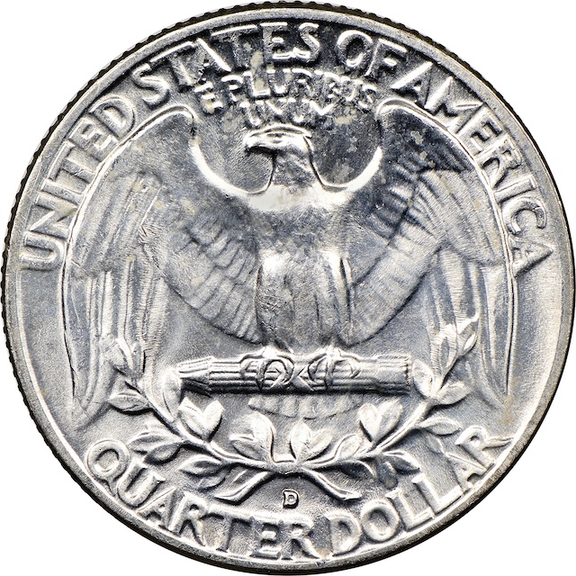 1961-D quarter RPM FS-502 repunched mint mark showing distinct thickness changes and alternative directional overlap compared to FS-501
